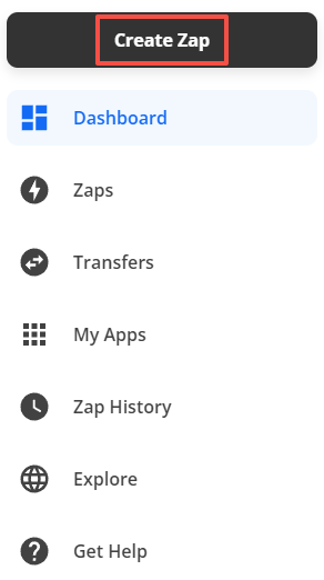 如上所述创建Zap。