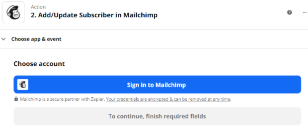 如上所述登录Mailchimp。