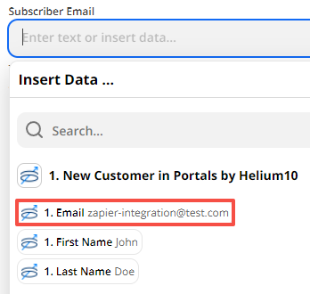 如上所述选择电子邮件。