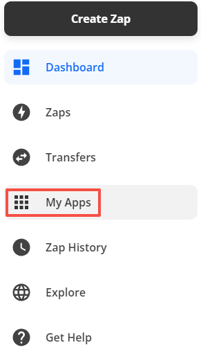如上所述选择我的应用。